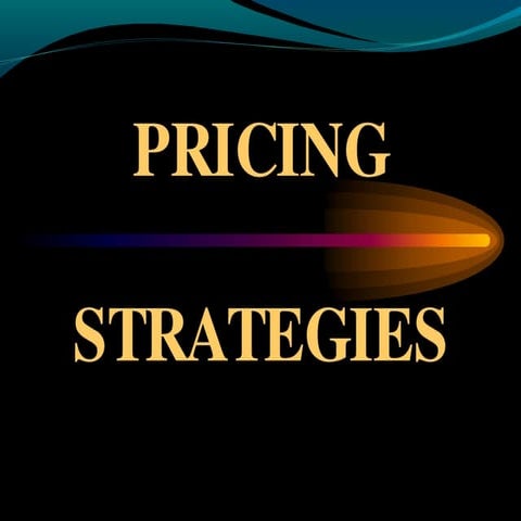 Pricing strategy