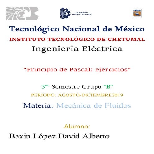 Principio de pascal  6 ejercicios parte 1