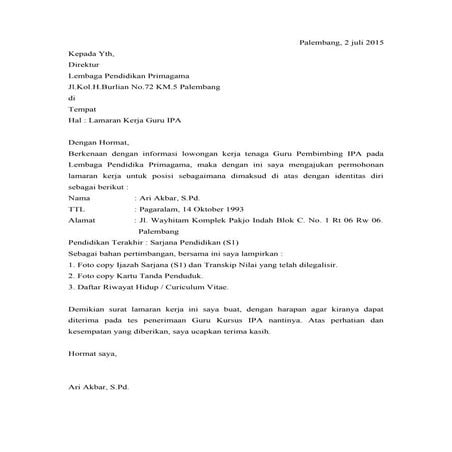 surat lamaranPrimagama