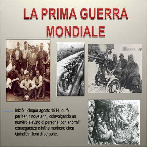 La Prima Guerra Mondiale Quando è Iniziata