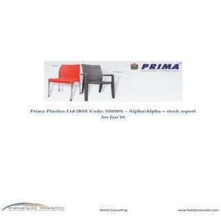 Prima Plastics Ltd (Bse Code 530589...