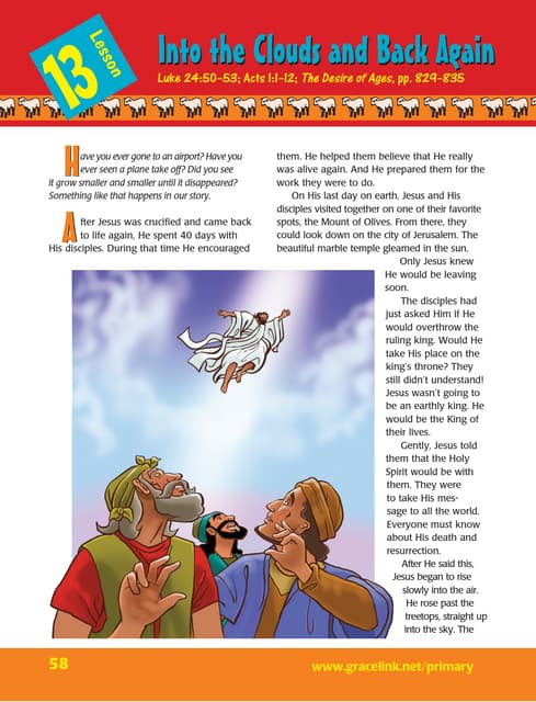 Lesson 12 | Primary | Sabbath School | PDF | Christianity | Religion ...