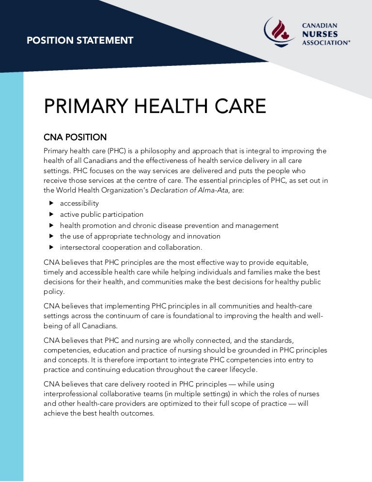 Primary Health Care
