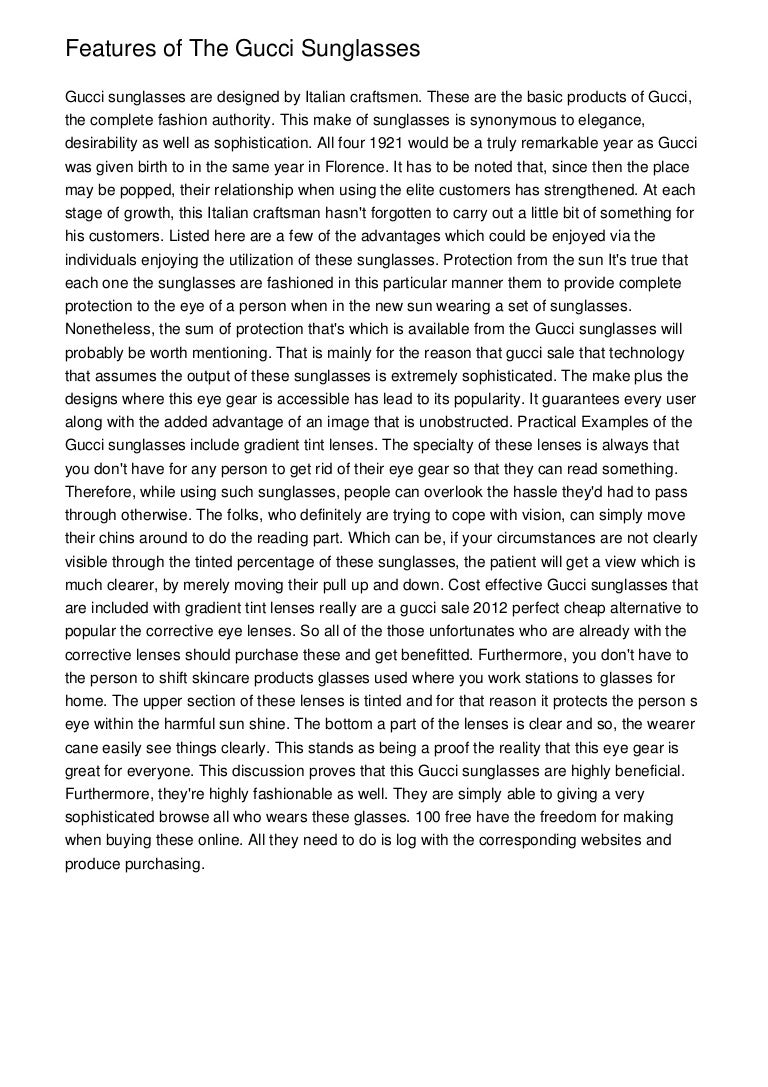 gucci sunglasses with writing