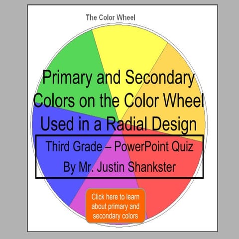 Primary And Secondary Colors   Power Point Quiz