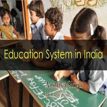 Education System of India 