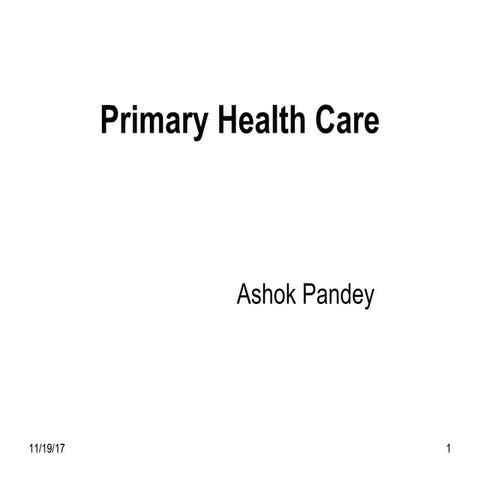 Primary health care