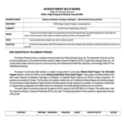 Primary health nursing