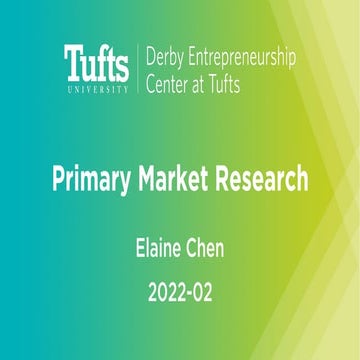 Primary Market Research