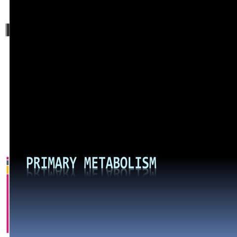 Primary metabolism of Fungi