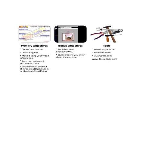 Primary Objective Template