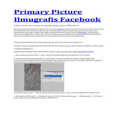 Primary picture ilmugrafis facebook