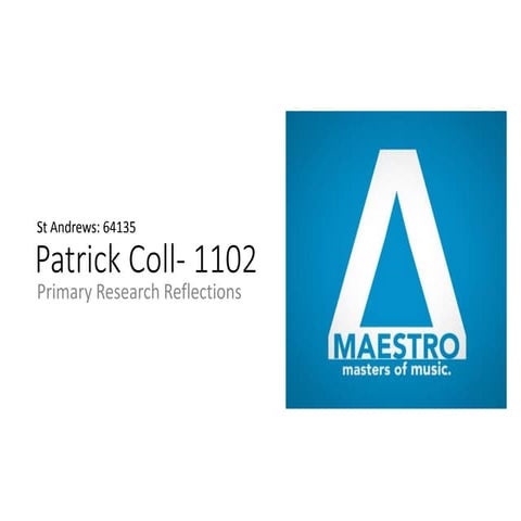 Primary research evaluation