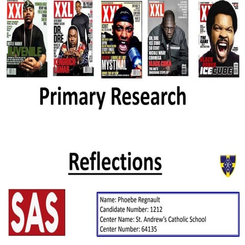 Primary research   evaluation 