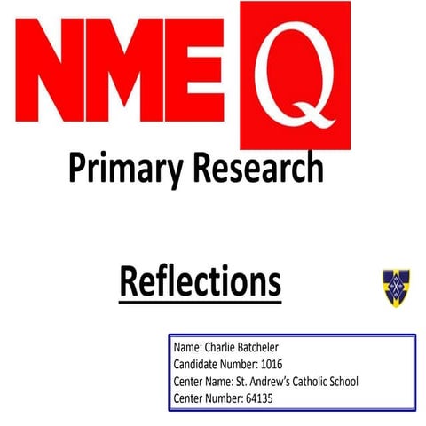 Primary Research Evaluation 