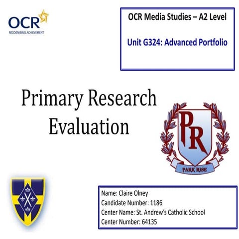 Primary Research Evaluation