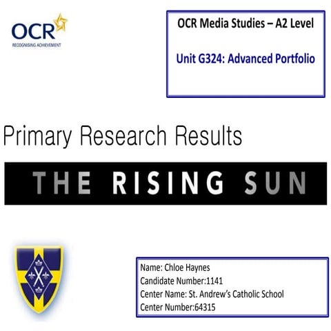 Primary Research Results