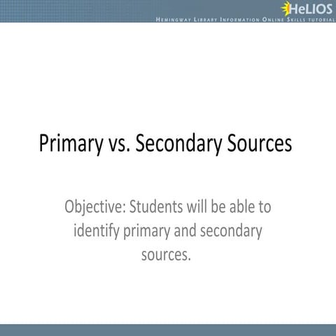 Primary secondarysources972003