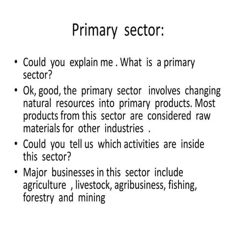 Primary  sector