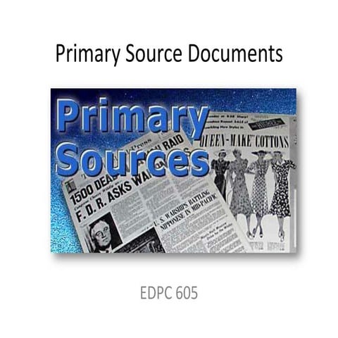 Primarysourcedocuments