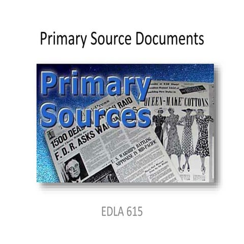 Primarysourcedocuments