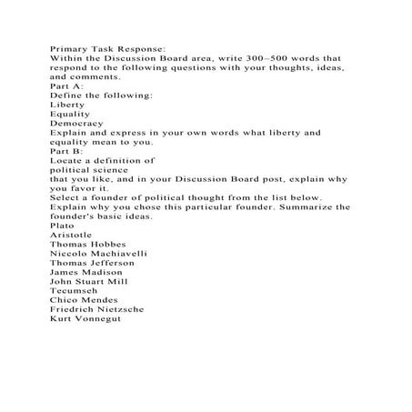 Primary Task Response Within the Discussion Board area, write 300.docx