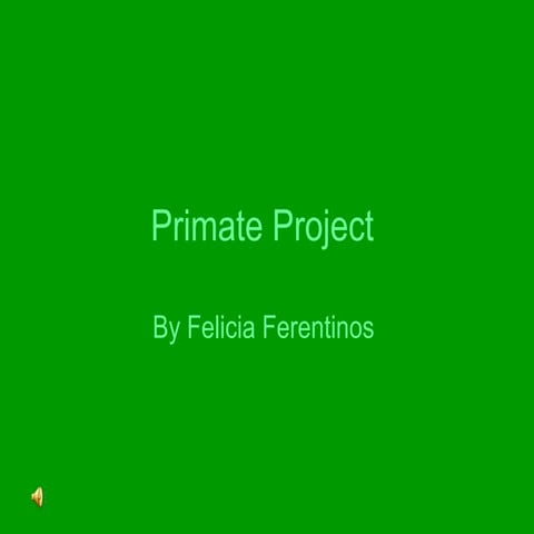 Primate project | PPT