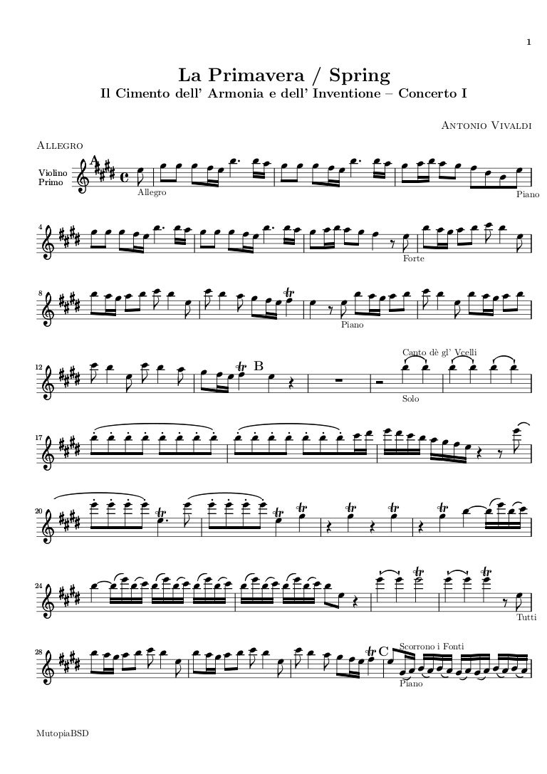 PrimaveraVivaldiViolino/ SpringVivaldiViolin