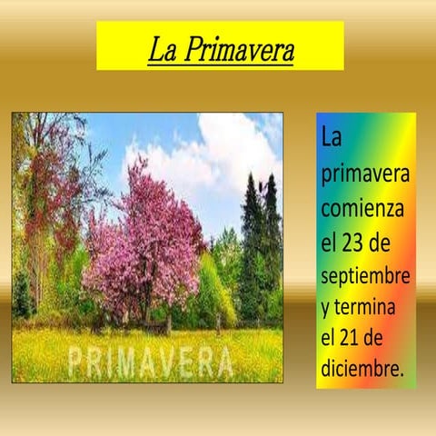 Feliz día de la primavera | PPTX