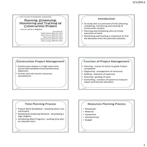Primavera p3 [compatibility mode] | PDF