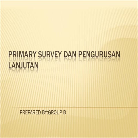 Primay survey