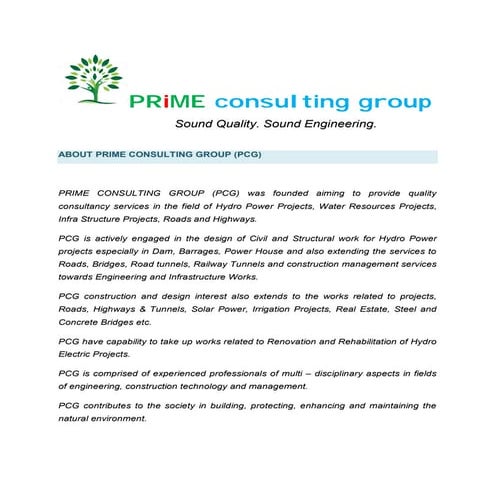Prime consulting group brochure