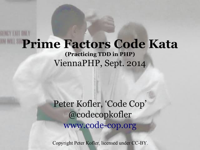 Prime Factors Code Kata - Practicing TDD (2014)