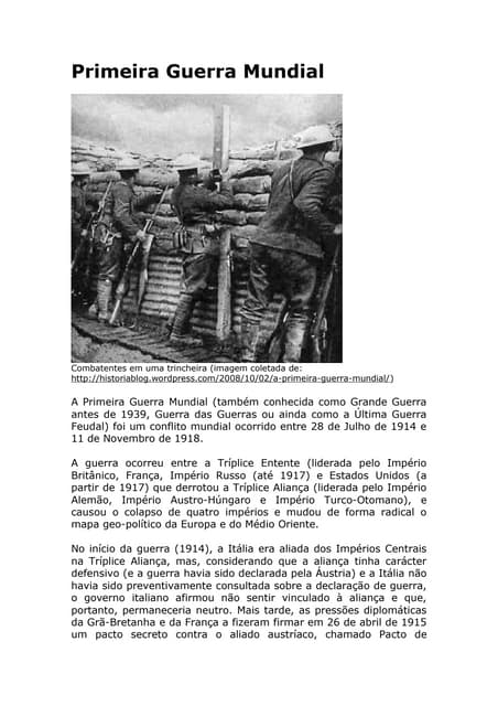 Primeira Guerra Mundial