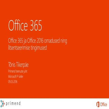 Primend Morning Coffe - Office 365 uudised