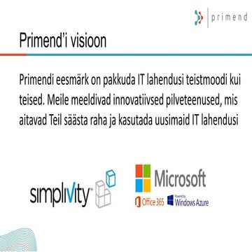 Primend Morning Coffe Office 365 kasutuselevõtu praktikad