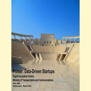 Primer: Data-Driven Startups