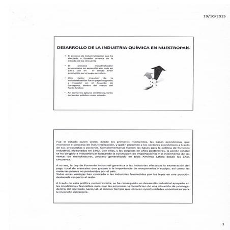 Historia de la Industria Química Orgánica