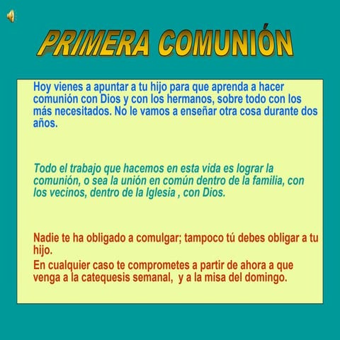 PRIMERA COMUNION