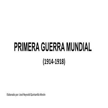 Primera guerra mundial