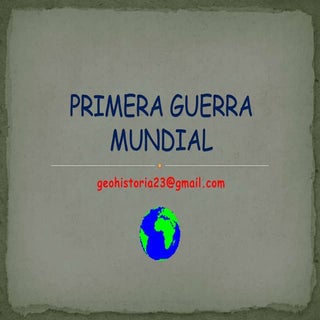 Primera Guerra Mundial (4ºESO)
