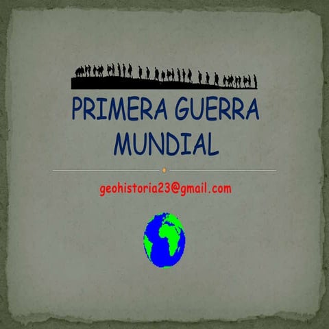 4ºESO Primera Guerra Mundial 1914-1919