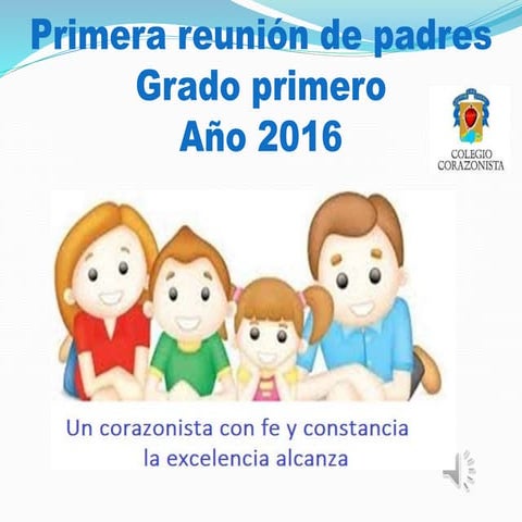 Primera reunión padres 1 grado