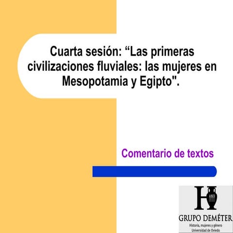 Primeras civilizaciones fluviales: Mesopotamia y Egipto