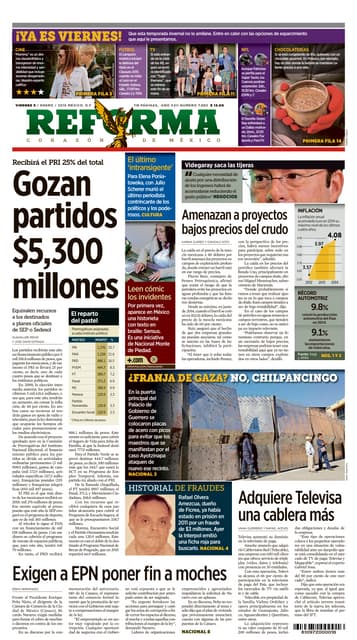 Primeras planas   viernes 09 de ene...