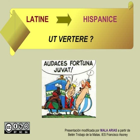 LATÍN-CASTELLANO.COMENZANDO A TRADUCIR