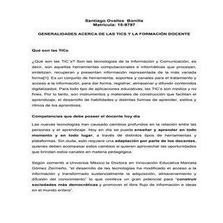 Generalidades acerca de las tics y ...