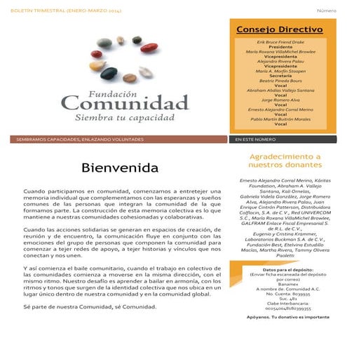 Primer boletín 2014