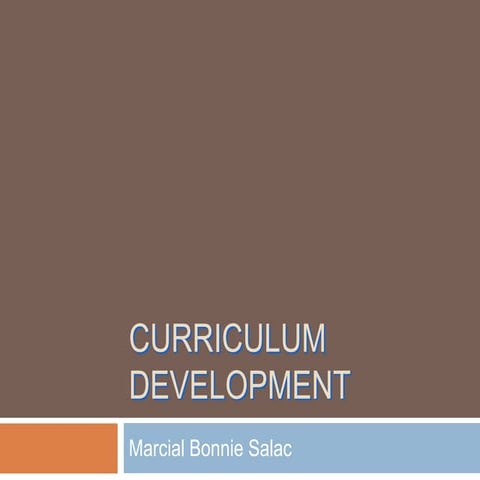 Primer Curiculum Development