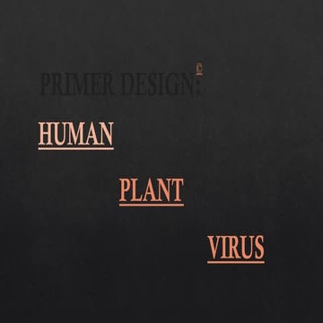 Primer Design + in-silico pcr.pptx How to design primer